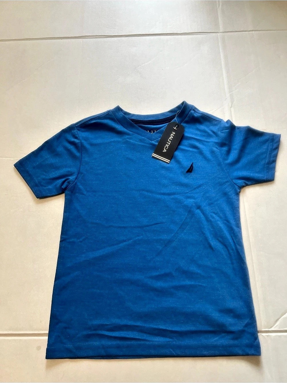 Nautica Short Sleeve Crewneck T-Shirt Boys Size 4 Blue T-Shirt NWT